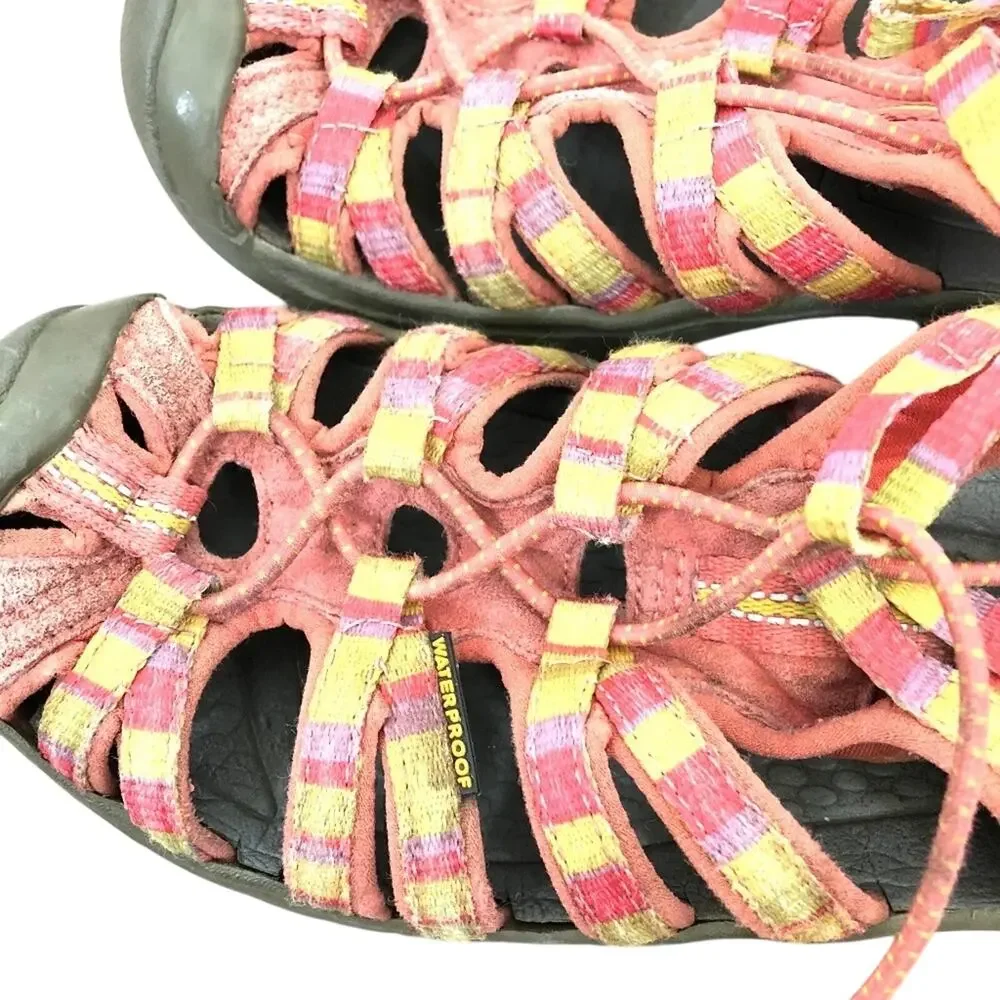 KEEN Pink WATERPROOF Hiking Fishing Sandals Kids Girls Outdoor Shoes sz 3